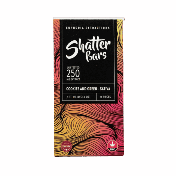 Euphoria Extractions ShatterBar Sativa  - 250mg - Toffee Crunch