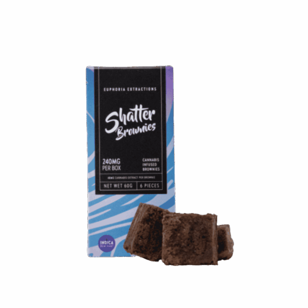 Euphoria Extractions Shatter Brownie Indica  - 240mg