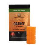 Twisted Sativa Jelly Bomb - 80mg THC - Orange