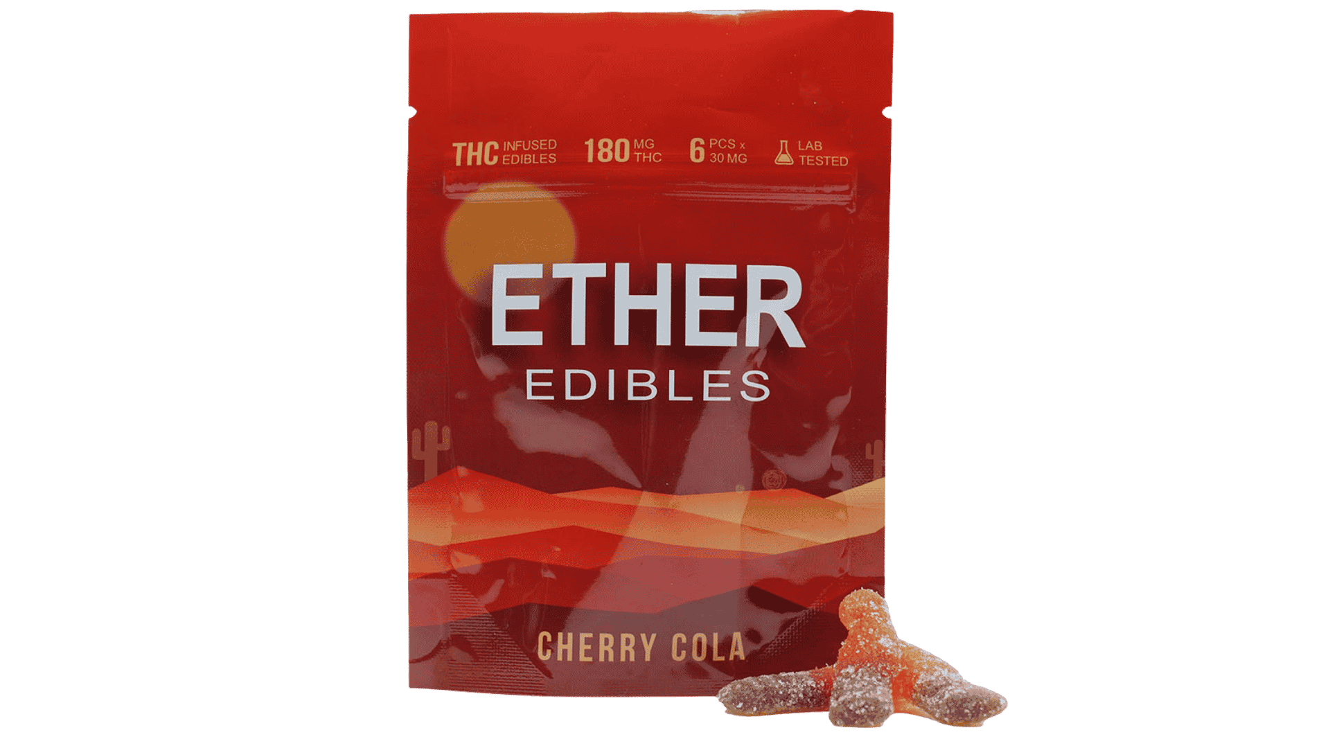 4 Ether Gummies - 180mg - Cherry Cola - Image 1