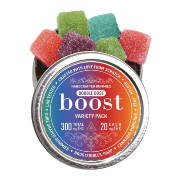 Boost Edibles Gummies – 300mg THC – Variety Pack