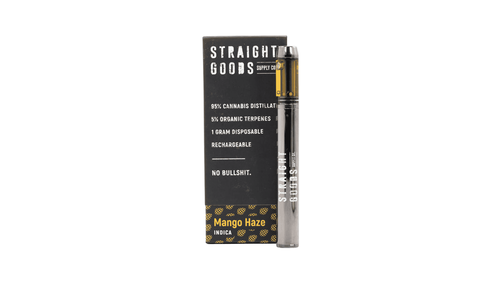 6 Straight Goods Supply Co. Distillate Disposable Pen - 1g - Mango Haze - Image 1
