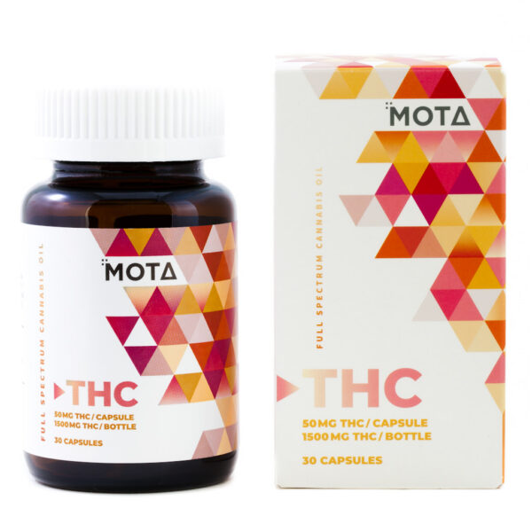 Mota THC Capsules - 50mg Pills -  30 Capsules - Bulk