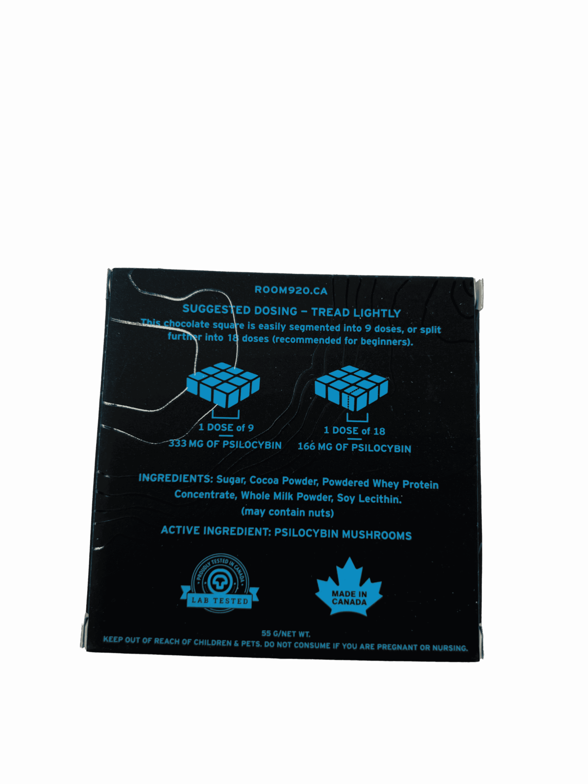 Room 920 Blue Meanie Cyanescens Cubes - 3g - Milk Chocolate - Image 2