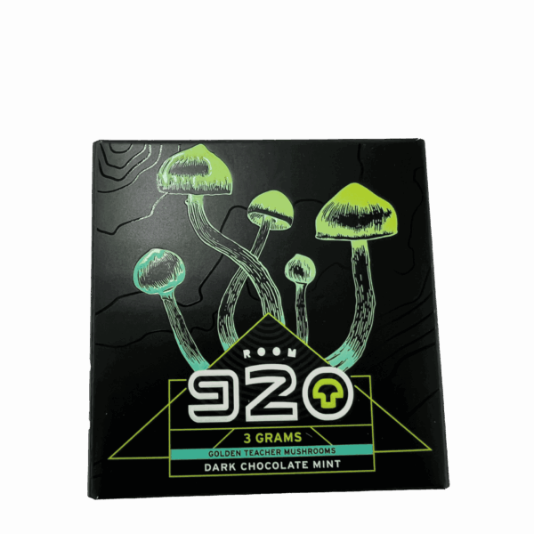 Room 920 Golden Teacher Mushrooms - 3g - Dark Chocolate Mint Bar
