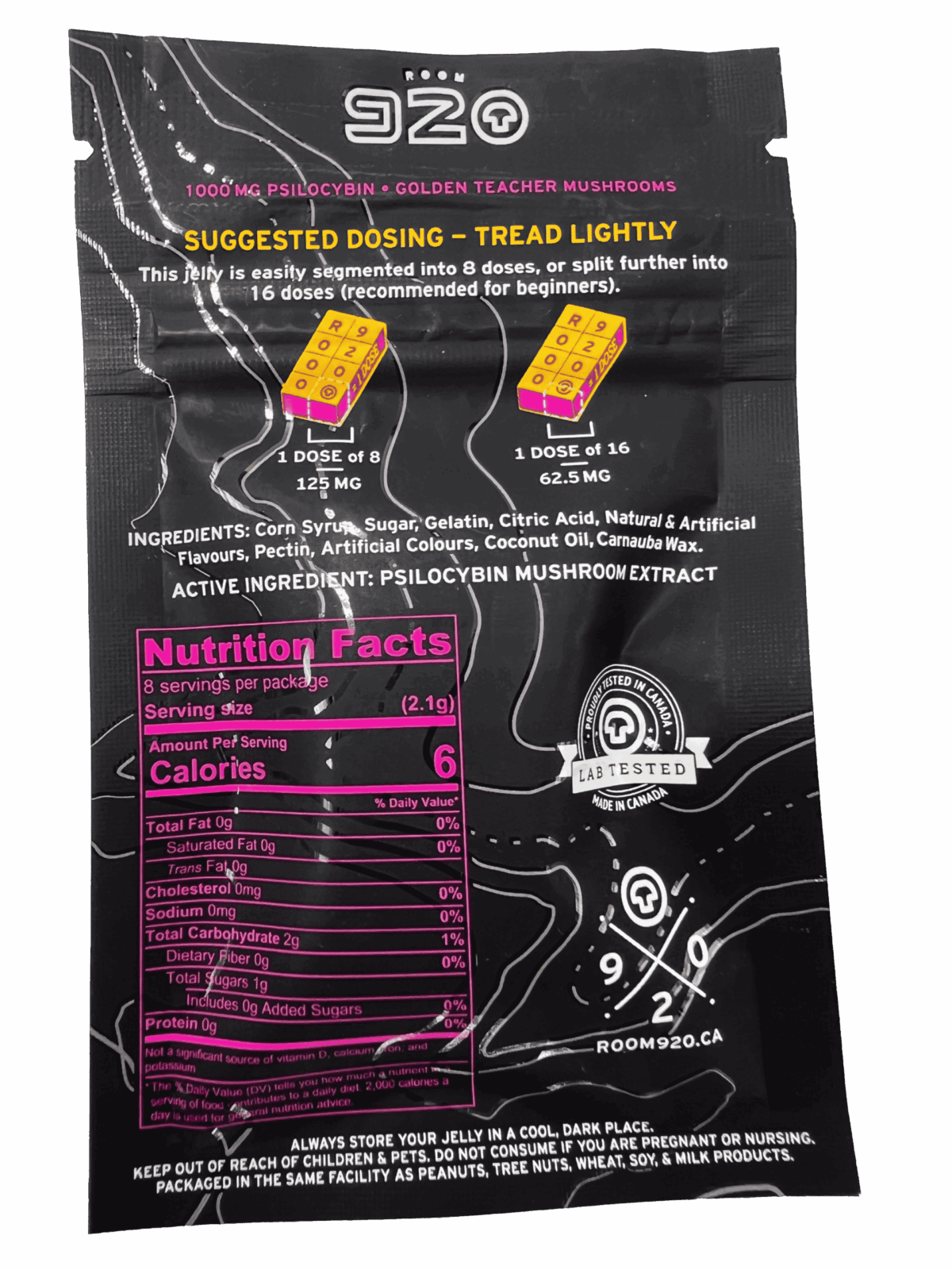 Room 920 Golden Teacher Mushrooms - 1g - Watermelon Jelly - Image 2