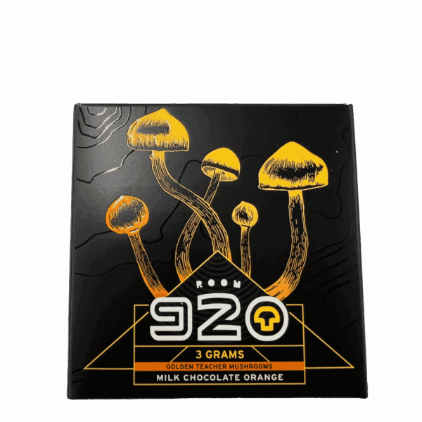 Room 920  Golden Teacher Mushrooms - 3g - Milk Chocolate Orange Bar
