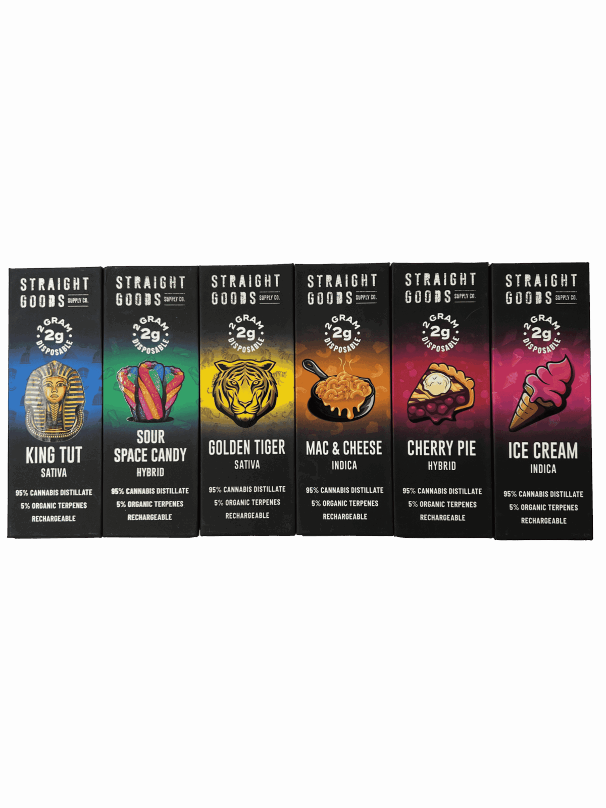 Straight Goods Supply Co. Distillate Disposable Pen - 2g - Cherry Pie - Image 2