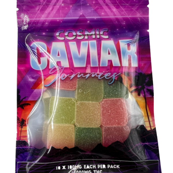 Cosmic Caviar - 1000mg THC - Cube Gummies - Bulk