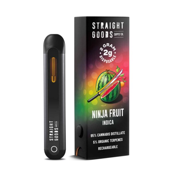 Straight Goods Supply Co. Distillate Disposable Pen - 2g -  Ninja Fruit - Bulk