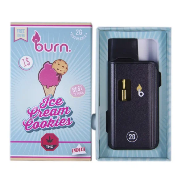 Burn Distillate Disposable Pen - 2g - Ice Cream Cookies - Bulk