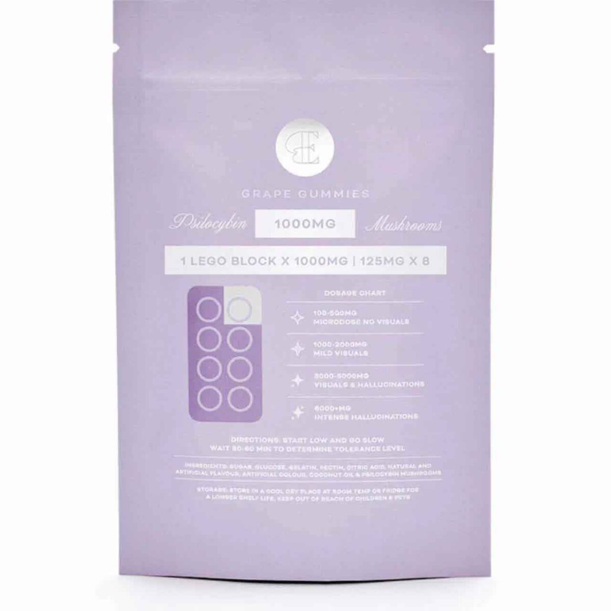 Euphoria Psychedelics Gummy - 1000mg Psilocybin - Grape - Image 2