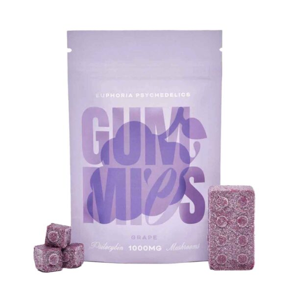 Euphoria Psychedelics Gummy - 1000mg Psilocybin - Grape