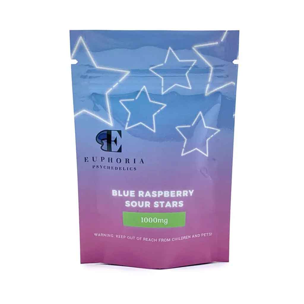 sourstars1000mg Euphoria Psychedelics – 1000mg - Sour Stars Blue Raspberry - Image 1