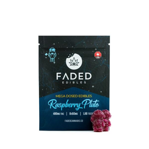 Faded Mega Dosed Astros – 600mg - Raspberry Pluto - 10 x 60mg - Bulk