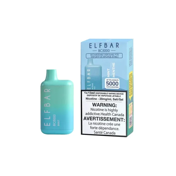 Elf Bar Disposable Vape - 5000 Puffs - Spearmint
