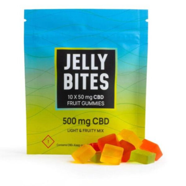 Twisted Jelly Bites CBD Extra Strength - 500mg CBD – 10 x 50mg - Light And Fruity Mix