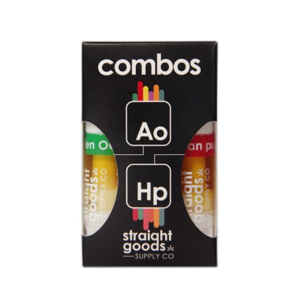 Straight Goods 2 In 1 Combos – 2 x 1 Gram Carts – Alien OG (HYBRID) x Hawaiian Punch (SATIVA) Cartridge