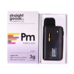 Straight Goods Disposable Pen – 3g - Purple Mac (Indica)