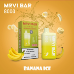 MRVI Bar Rechargeable & Disposable 50mg Nic - 10000 puffs - Banana Ice