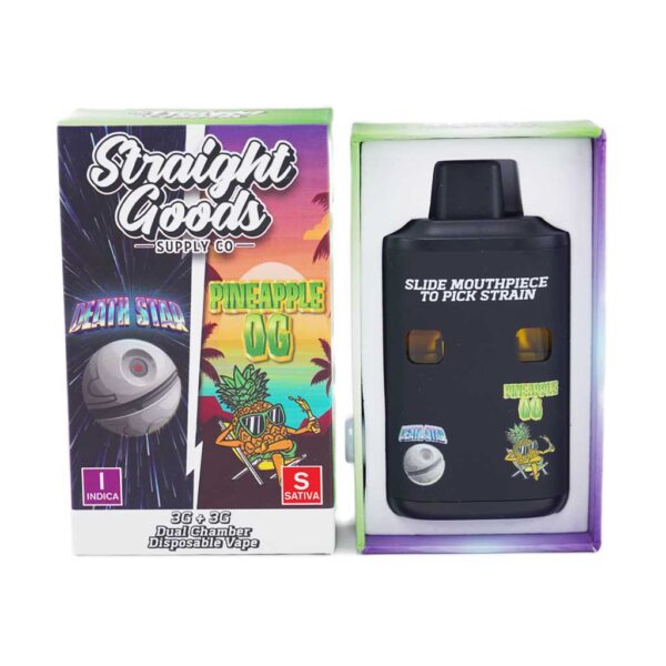 Straight Goods Dual Chamber Vape – 3g + 3g - Death Star × Pineapple OG - 6 Gram THC