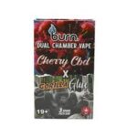 Burn Dual Chamber Vape – 3g + 3g - Cherry CBD x Gorilla Glue - 6 Gram THC
