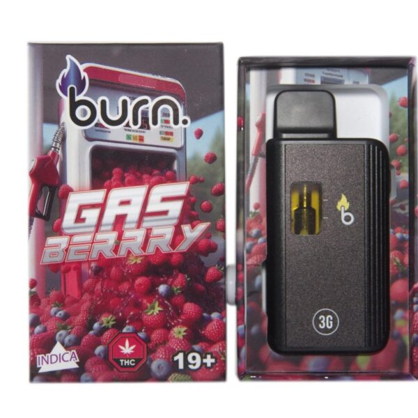 Burn Disposable Vapes - 3g - Gas Berry - Bulk