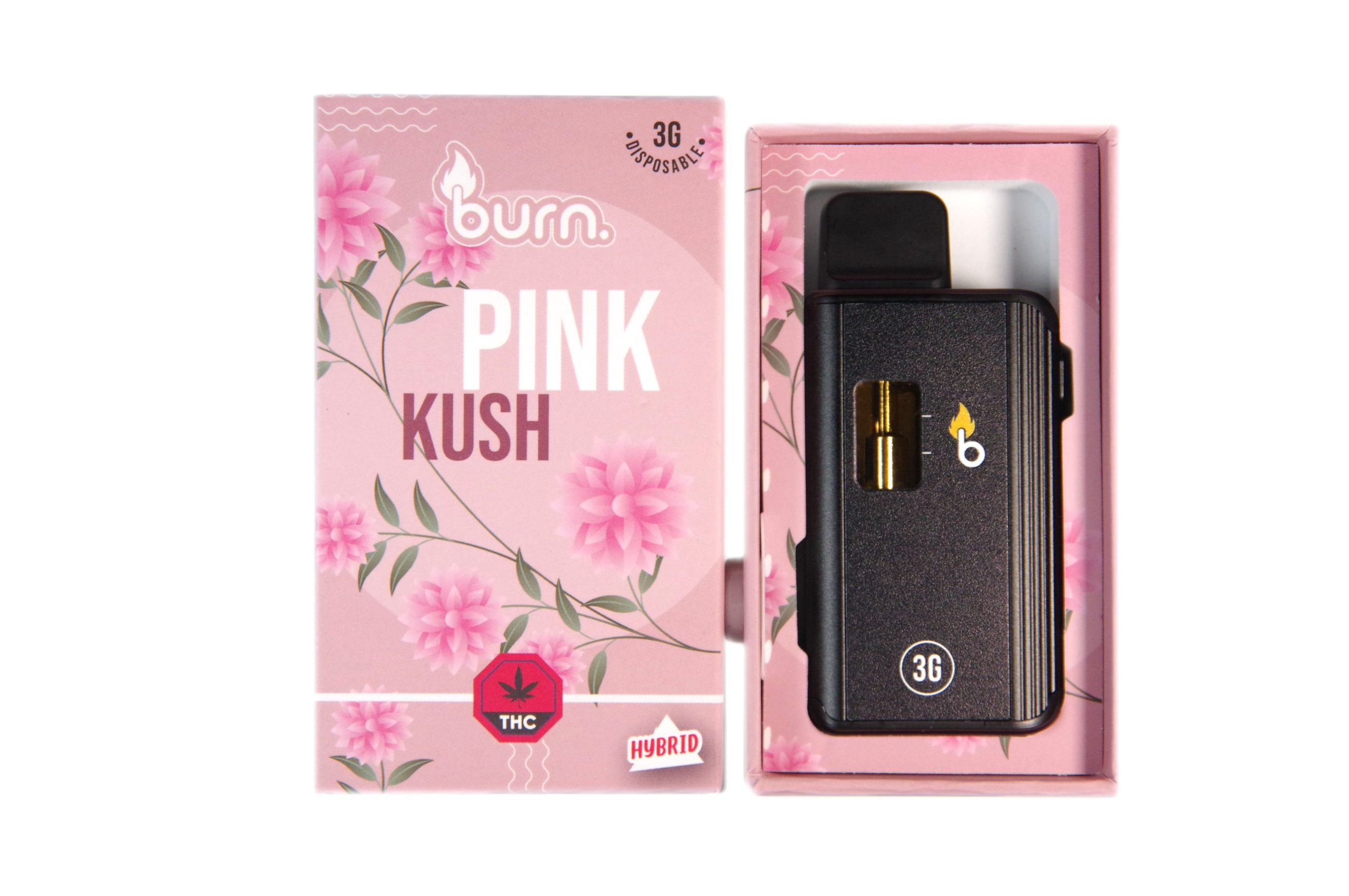 Burn Disposable Vapes - 3g - Pink Kush Burn Disposable Vapes - 3g - Pink Kush - Image 1