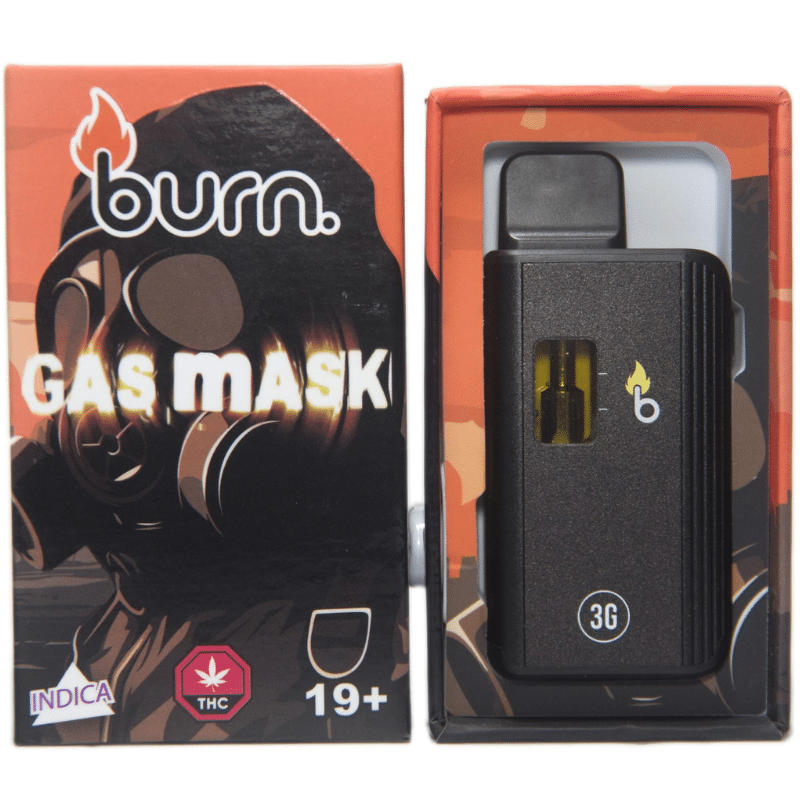 burn-gas-mask Burn Disposable Vapes - 3g - Gas Mask - Image 1