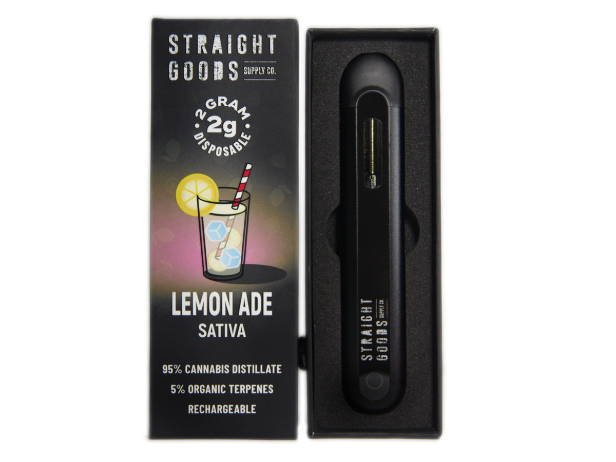 lemonade-2g-sg Straight Goods Supply Co. Distillate Disposable Pen - 2g - Lemonade - Image 1