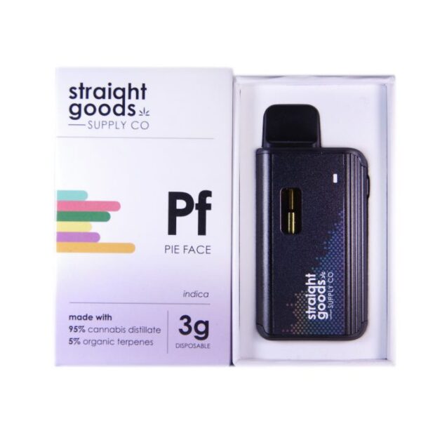 Straight Goods Disposable Vape Pen - 3g - Pie Face - Bulk