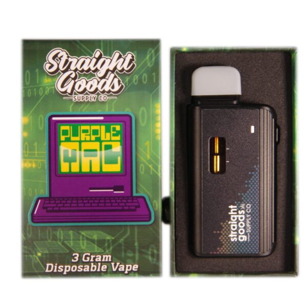 Straight Goods Disposable Vape Pen - 3g - Purple Mac - Bulk