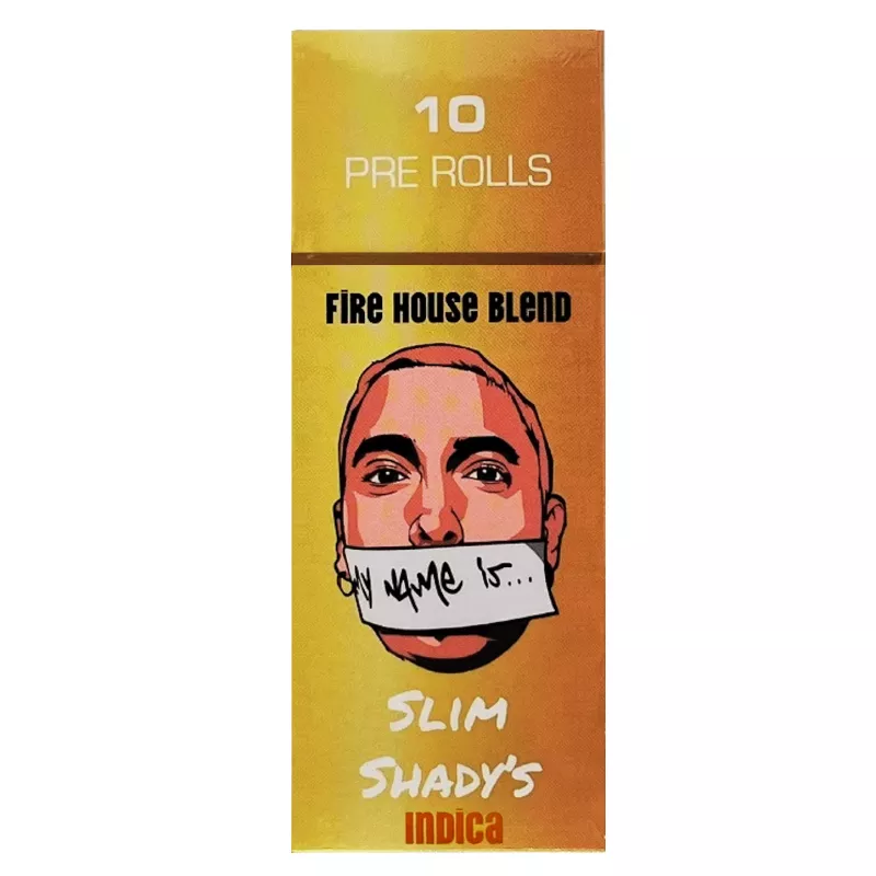 10-pre-rolls-fire-house-blend-496 Slim Shady's Pre-Rolls - Fire House Blend - 10-Pack, 0.5g/Pre-roll - Image 1