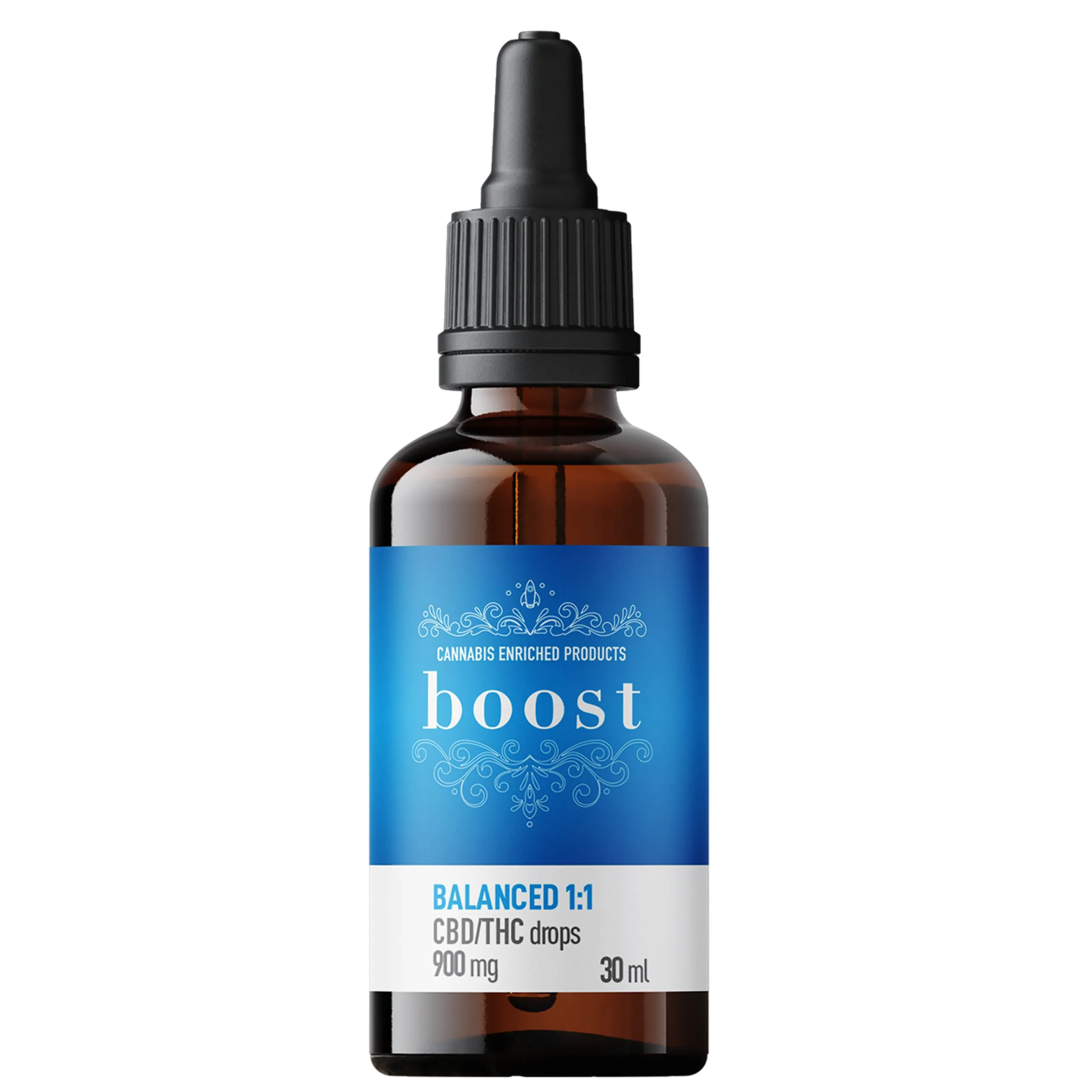 Boost THC Tincture – balanced Boost Balanced 1:1 Tincture – 900mg - Image 1
