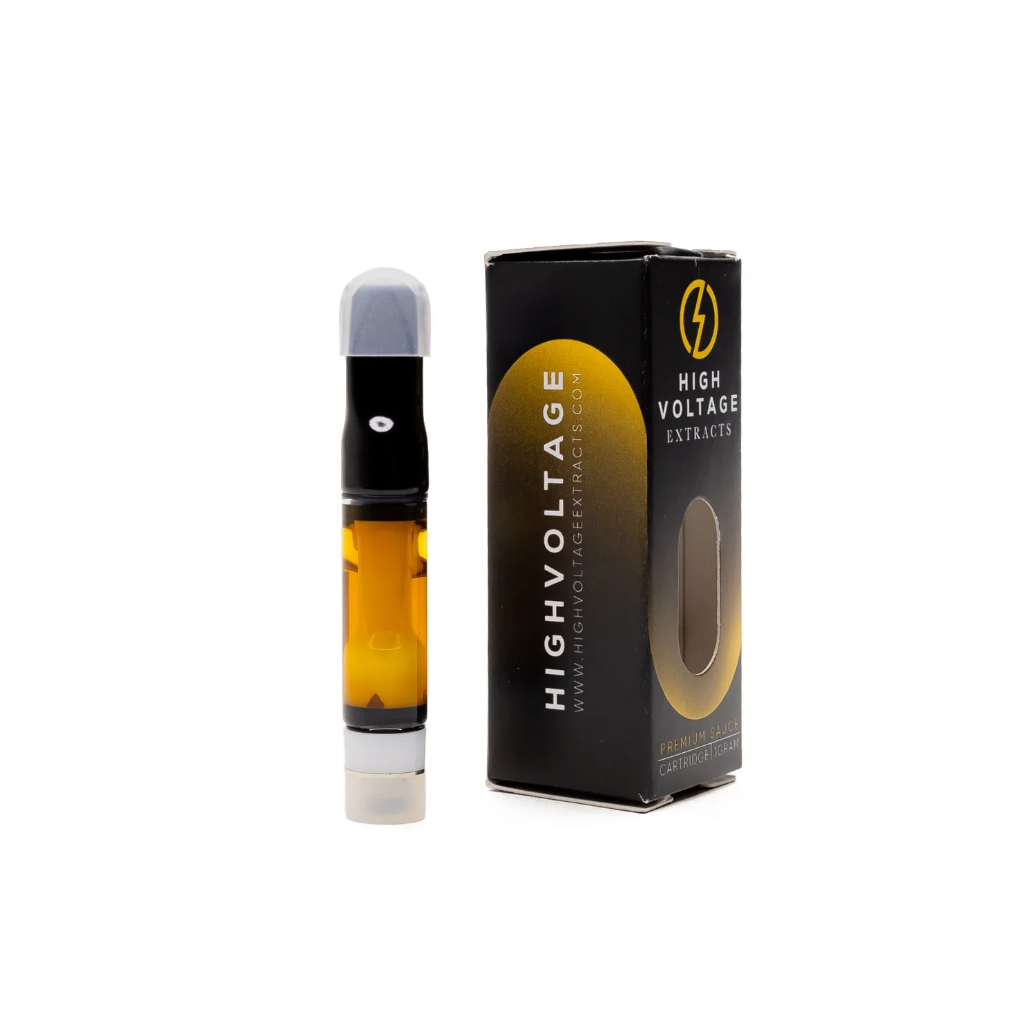 Tangerine-Sativa-01-5 High Voltage Extracts PURE Sauce Cartridge (1g) - Image 1