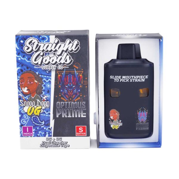 Straight Goods Dual Chamber Vape – 3g + 3g - Snoop Dogg x Optimus Prime - 6 Gram THC - Bulk