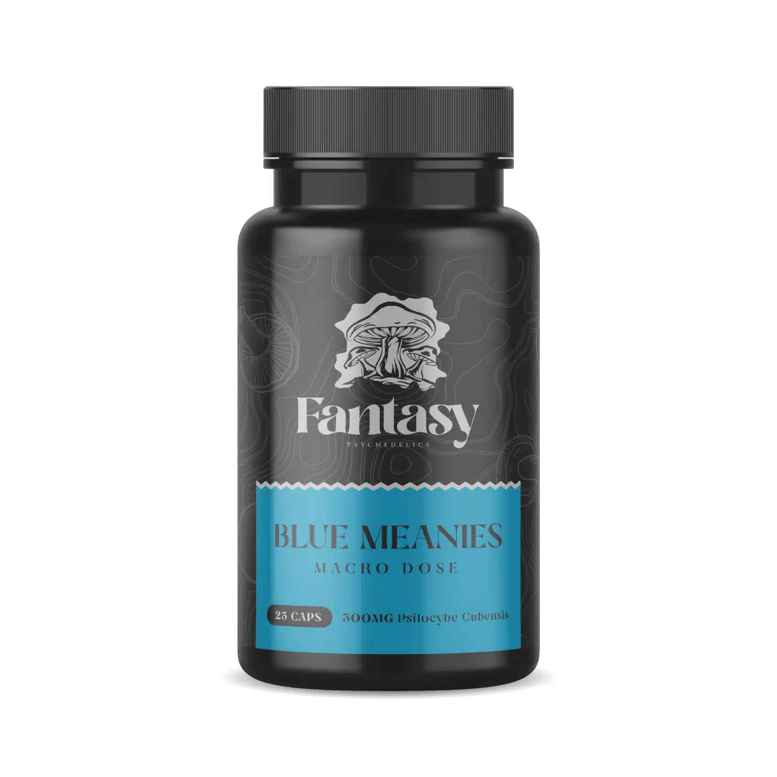 Fantasy-Psychedelics-Macro-Capsules-Blue-Meanies-1536x1536.jpg Fantasy Psychedelics Macrodose Capsules - 300mg x 25 Caps (7500mg) - Image 1