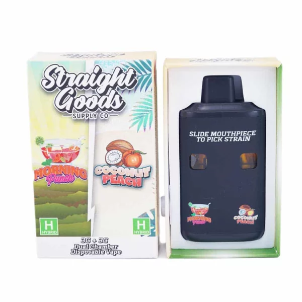 Straight Goods Dual Chamber Vape – 3g + 3g – Morning Punch x Coconut Peach