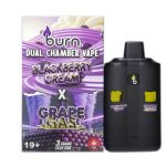 Burn Dual Chamber Vape – 3g + 3g - Blackberry Cream x Grape Gas - 6 Gram THC