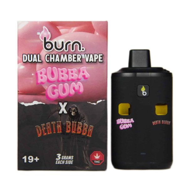 Burn Dual Chamber Vape – 3g + 3g - Bubba Gum x Death Bubba - 6 Gram THC - Bulk