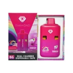 Diamond Dual Chamber Vape Pens - 3g + 3g - Rainbow x Raspberry Lemonade
