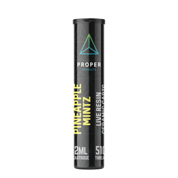 Proper Live Resin Carts 2g - Pineapple Mintz - Hybrid