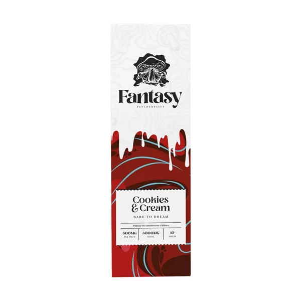 Fantasy Psilocybin Chocolate Bars - 3000mg - Cookies & Cream - Bulk