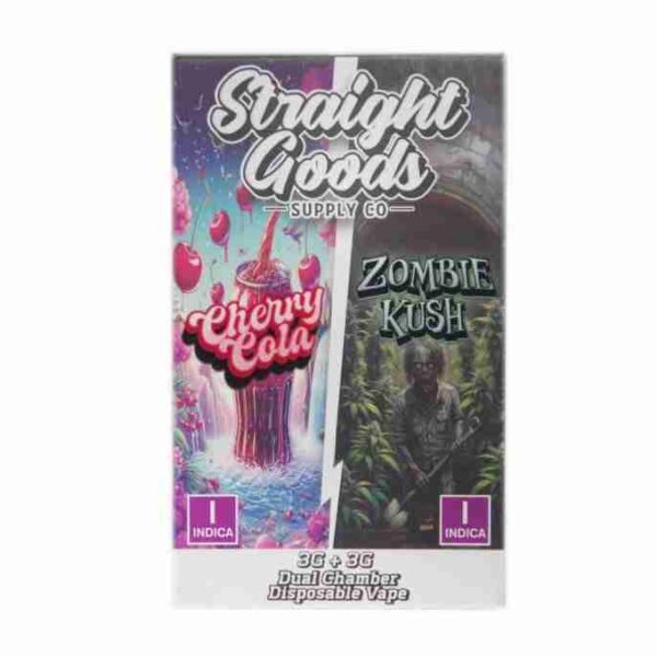 Straight Goods Dual Chamber Vape – 3g + 3g – Cherry Cola + Zombie Kush