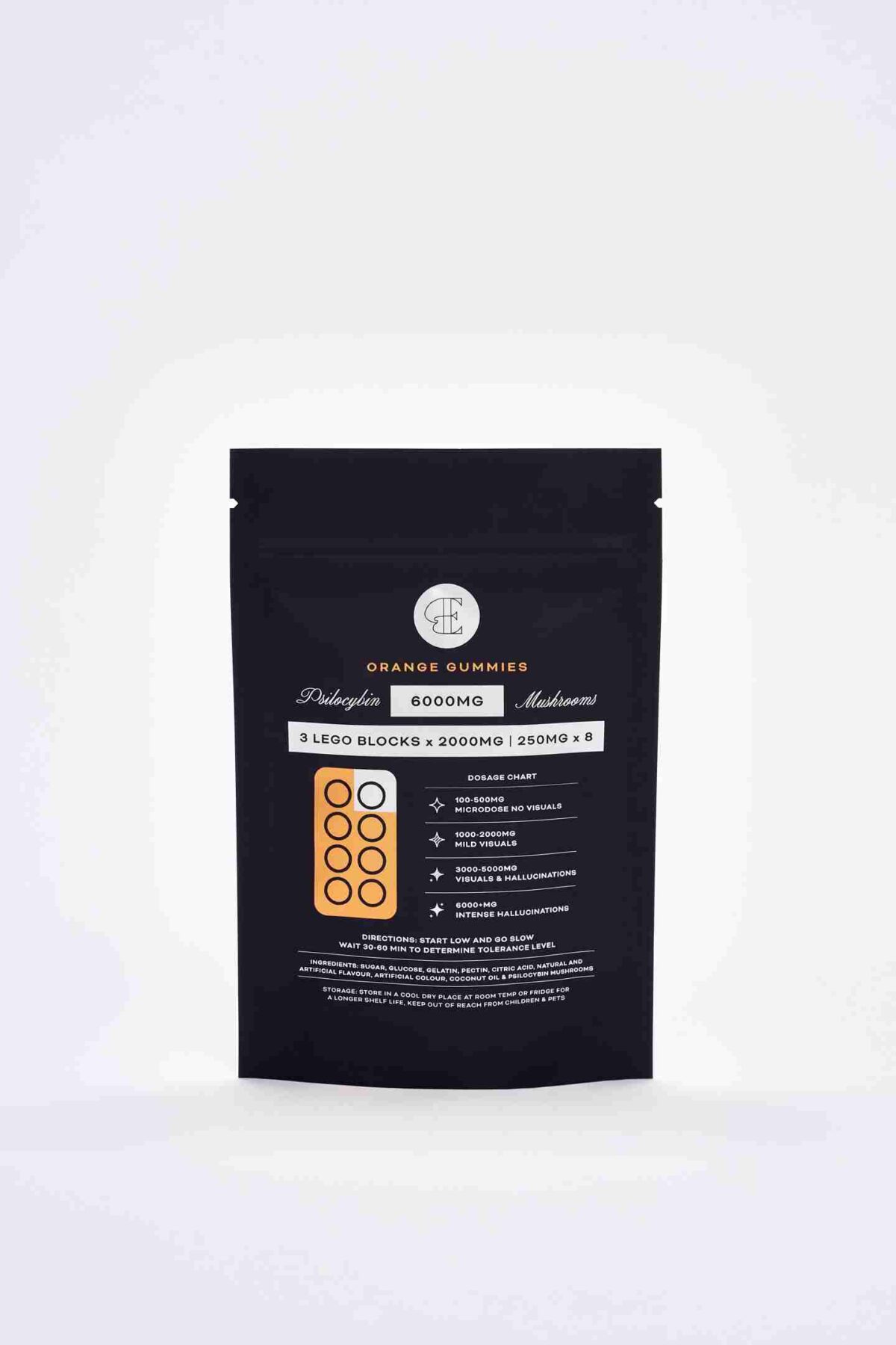 Euphoria Psychedelics Gummies - 6000mg Psilocybin - Orange - Image 2