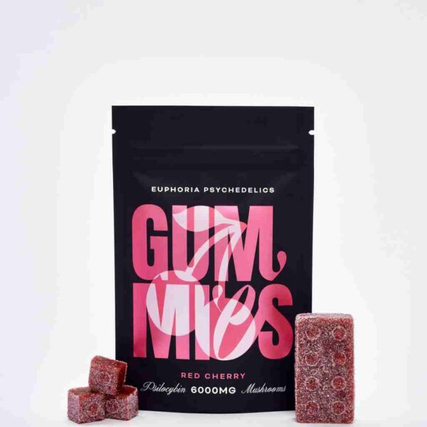Euphoria Psychedelics Gummies - 6000mg Psilocybin - Red Cherry