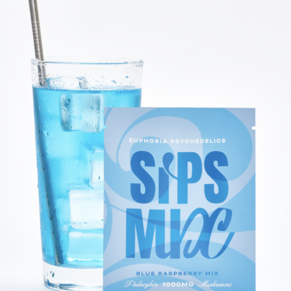Euphoria Psychedelics - Blue Raspberry Sips - 1000mg