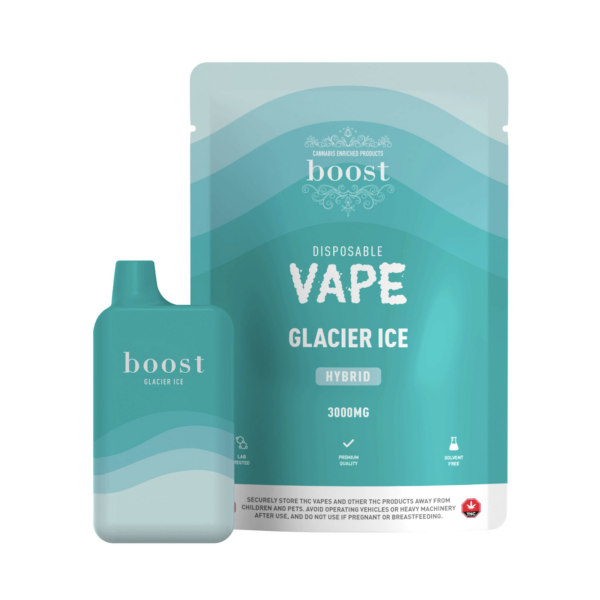 Boost Disposable THC Vape Pen - 3g - Glacier Ice - Bulk