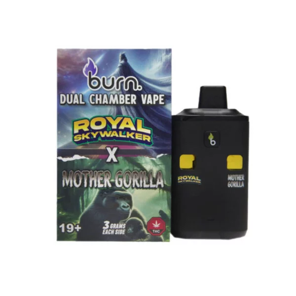 Burn Dual Chamber Vape – 3g + 3g - Royal Skywalker x Mother Gorilla - 6 Grams THC