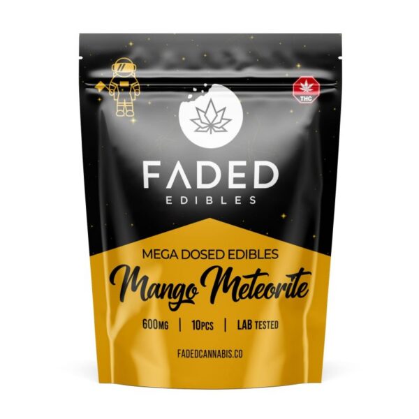 Faded Mega Dosed Astros – 600mg - Mango Meteorite - 10 x 60mg